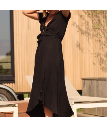 Robe Pénélope viscose noire outlet