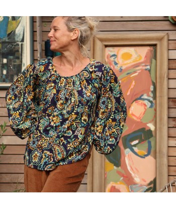 Blouse Séraphine - viscose  imprimé fleurs de Céret livraison gratuite