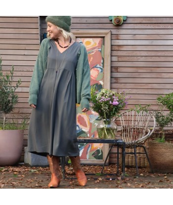 Robe Romane - viscose vert doux le concept de la Pate a emporter 