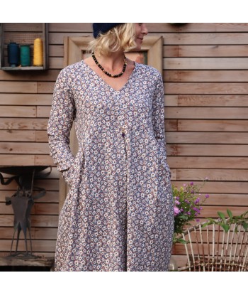 Robe Romane - coton texturé imprimé Mariane l'achat 