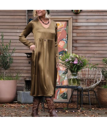 Robe Romane - viscose mordorée sur le site 