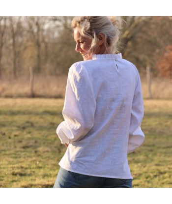 Blouse Léa - lin blanc les ctes