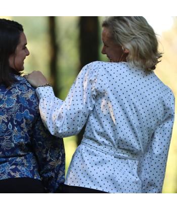 Blouse Laly armuré de coton blanc pois écureuil Comment ça marche