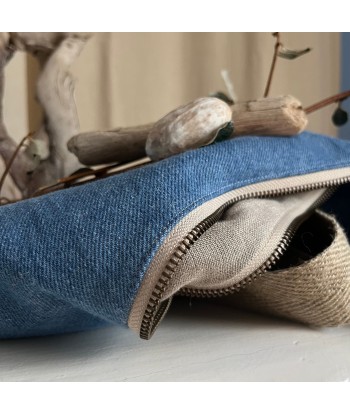 Sac banane Mona - en jean de coton bleu commande en ligne