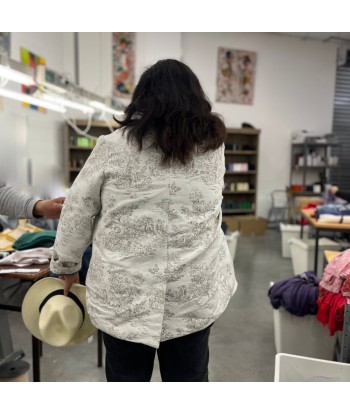 Veste Bertille en jacquard toile de Jouy Les êtres humains sont 