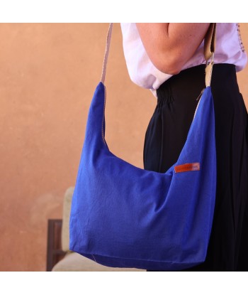 Sac Maud en lin bleu majorelle la livraison gratuite