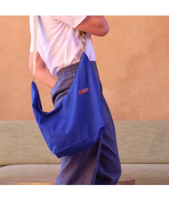 Sac Maud en lin bleu majorelle la livraison gratuite