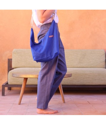 Sac Maud en lin bleu majorelle la livraison gratuite