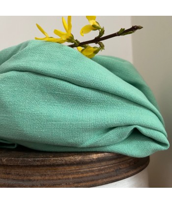 Jupe Rachelle viscose/lin vert frais - 90cm de hauteur Profitez des Offres !