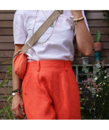 Pantalon Tom - lin orange ouvre sa boutique