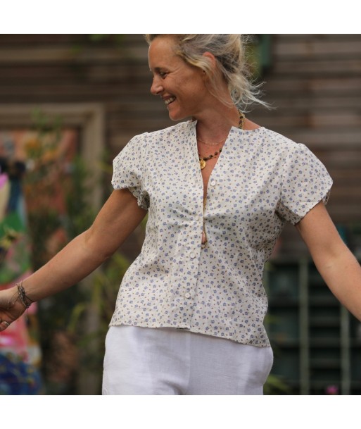 Blouse Sacha - voile de coton primevère les ligaments