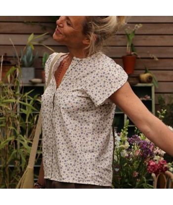 Blouse Sacha - voile de coton primevère les ligaments