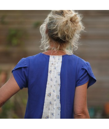 Blouse Sacha - viscose/lin bleu majorelle Livraison rapide