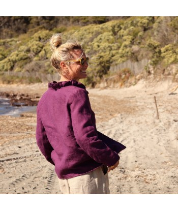 Veste Rosa en lin lilas Comparez plus de prix