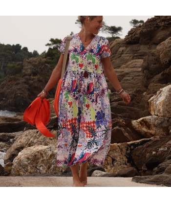 Robe Amélia popeline de coton Portofino acheter en ligne