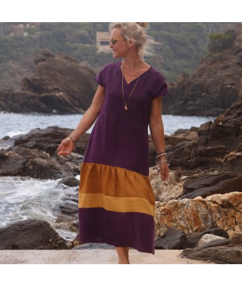 Robe Gitane - lin lilas prix