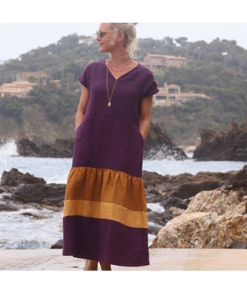 Robe Gitane - lin lilas prix