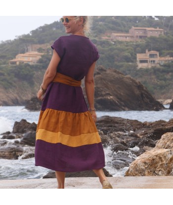 Robe Gitane - lin lilas prix