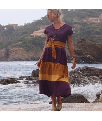 Robe Gitane - lin lilas prix