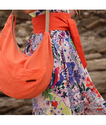 Sac Pia en lin orange vous aussi creer 