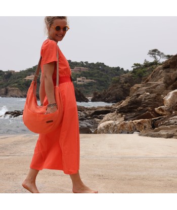 Sac Pia en lin orange vous aussi creer 