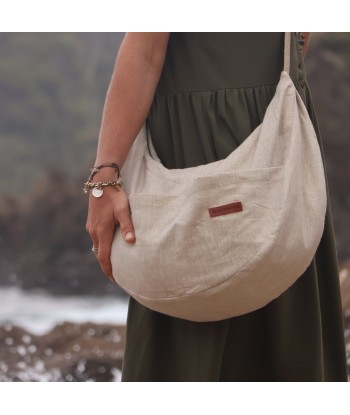 Sac Pia en lin naturel argent chez Cornerstreet bien 