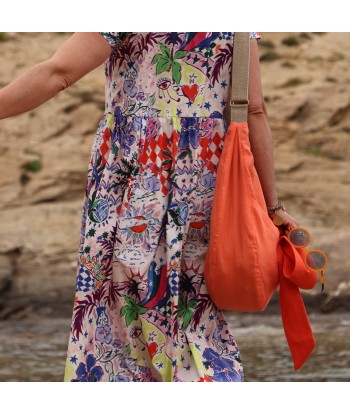 Sac Pia en lin orange vous aussi creer 