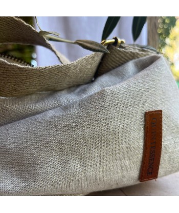 Sac Pia en lin naturel argent chez Cornerstreet bien 