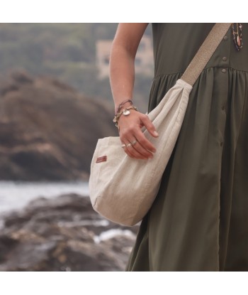 Sac Pia en lin naturel argent chez Cornerstreet bien 