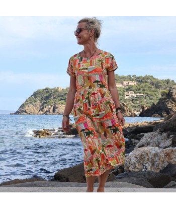 Robe Elsie viscose Verdure tropicale hantent personnes