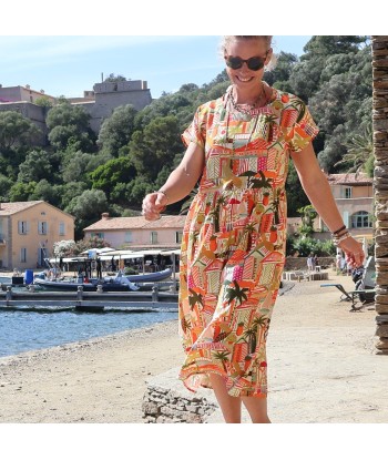 Robe Elsie viscose Verdure tropicale hantent personnes