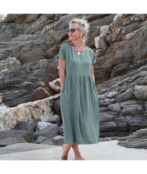 Robe Elsie en viscose/lin eucalyptus une grave pollution 